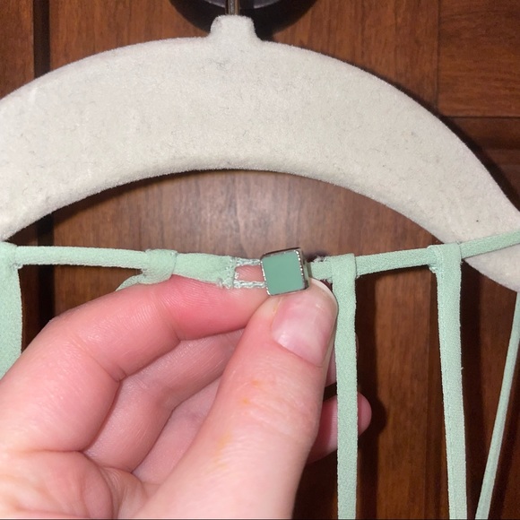 Urban Outfitters Kimchi Blue Amelia Pleated Cami in Mint & Cream - Picture 12 of 13